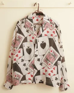 Men BODE Ace Of Spades Long Sleeve Shirt