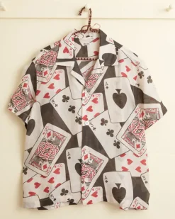 Men BODE Ace Of Spades Short Sleeve Shirt