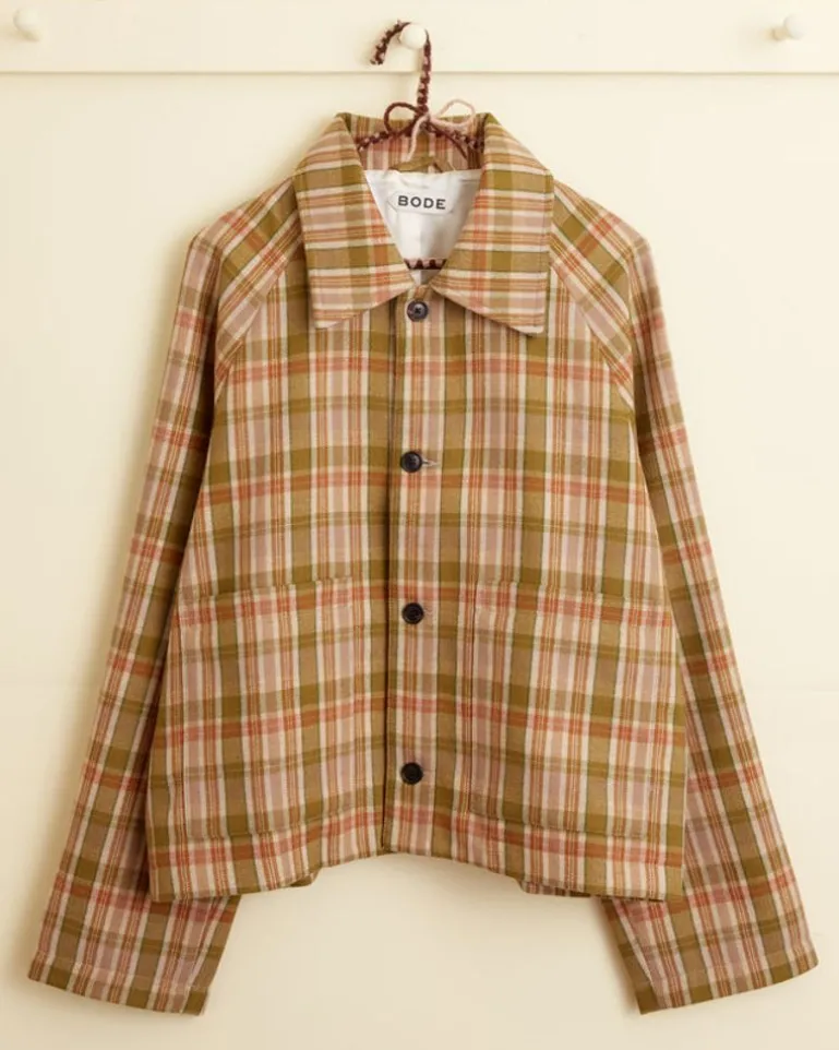 Men BODE Alder Plaid Jacket - S