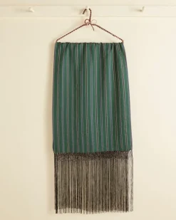 Men BODE Alumni Stripe Dinner Scarf - Green