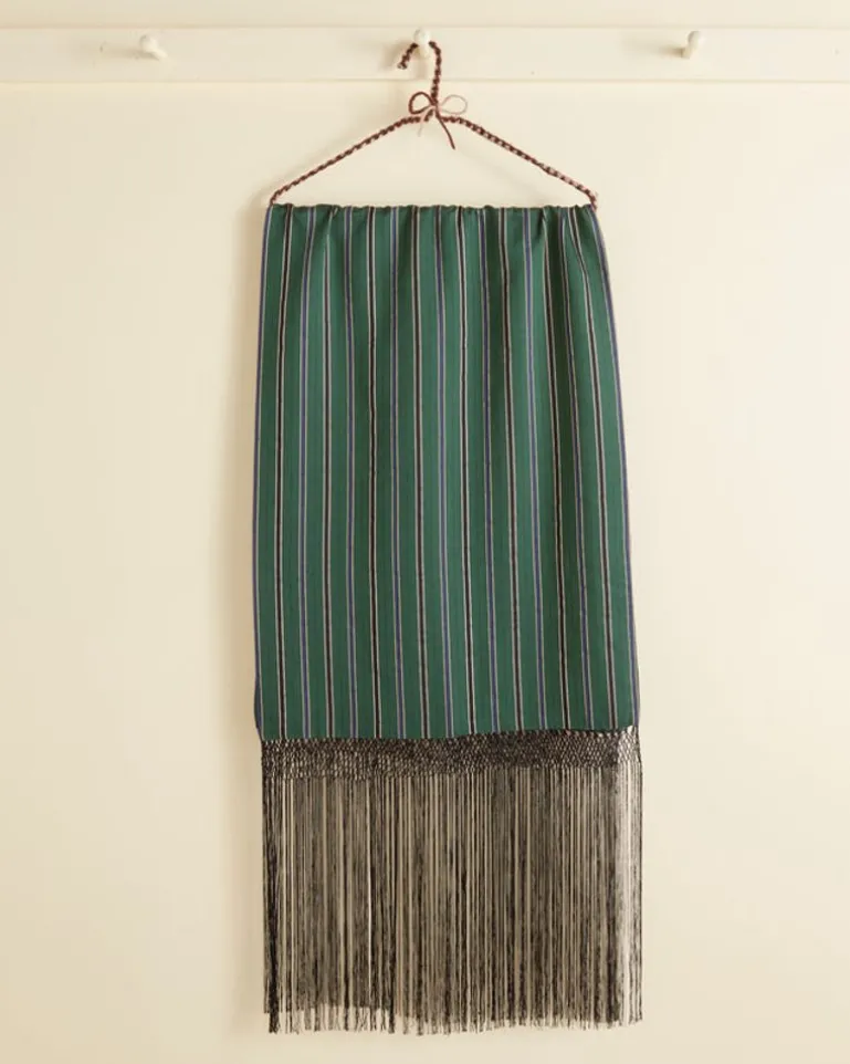 Men BODE Alumni Stripe Dinner Scarf - Green