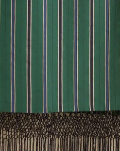 Men BODE Alumni Stripe Dinner Scarf - Green