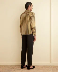 Men BODE Alumni Stripe Long Sleeve Shirt