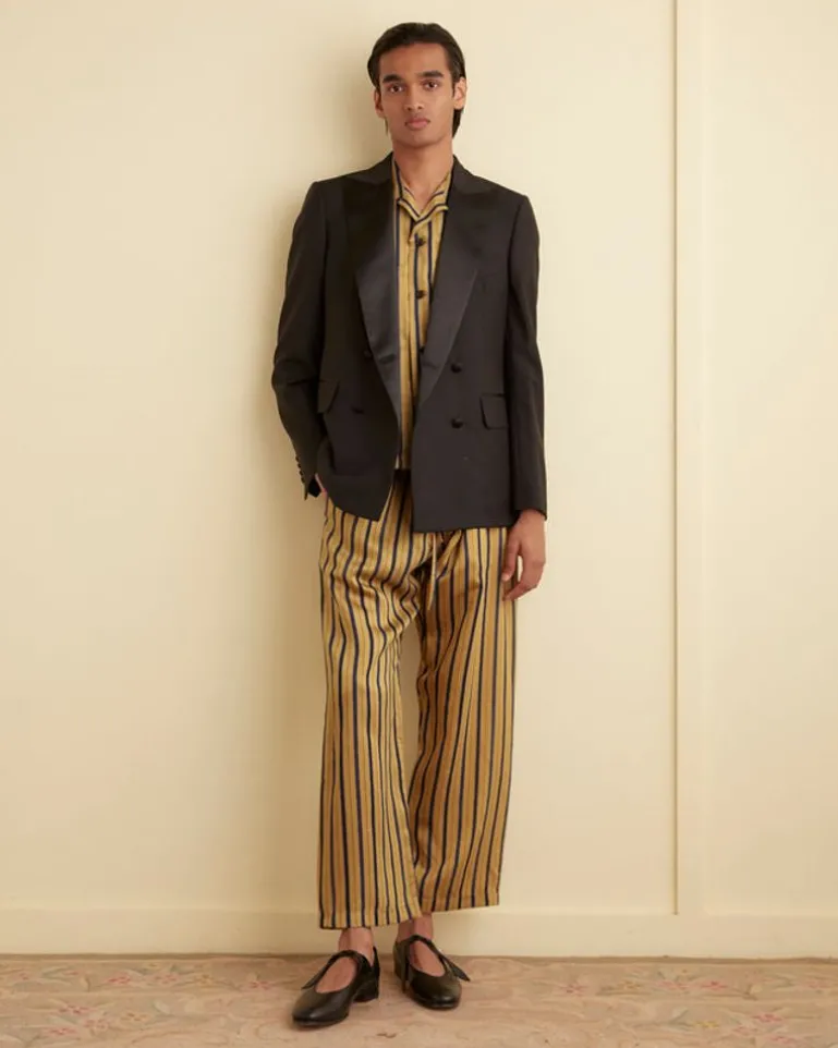 Men BODE Alumni Stripe Pajama Pants