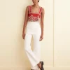 Women BODE Amrita Fringe Top