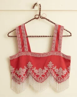 Women BODE Amrita Fringe Top