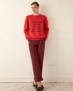 Men BODE Another Beer Sweater - Orange