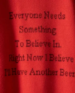 Men BODE Another Beer Sweater - Orange