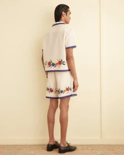 Men BODE Applique Fruit Bunch Shorts