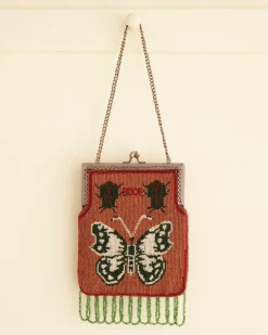 Women BODE Athalia Beaded Bag - Brown/Multi