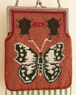 Women BODE Athalia Beaded Bag - Brown/Multi