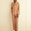 Men BODE Awning Stripe Double-Breasted Suit Jacket