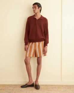 Men BODE Awning Stripe Shorts