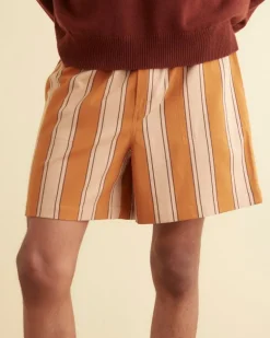 Men BODE Awning Stripe Shorts