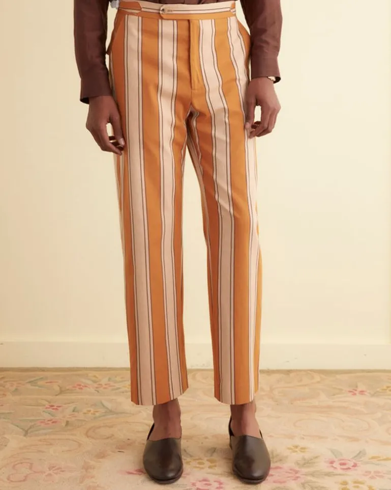 Men BODE Awning Stripe Trousers