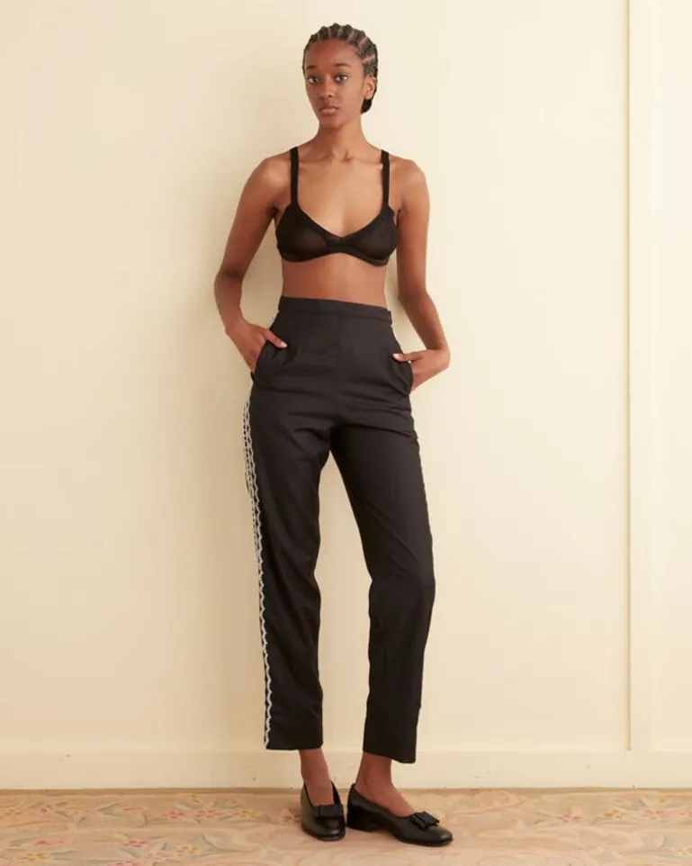 Women BODE Beaded Baroque Trousers