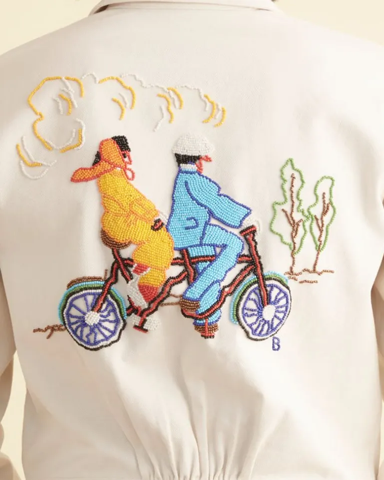 Men BODE Beaded Bicycle Jacket