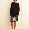 Women BODE Beaded Bourbon Rose Skirt