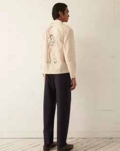 Men BODE Beaded Buckaroo Long Sleeve Shirt