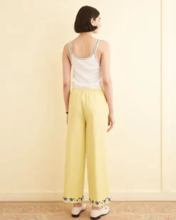 Women BODE Beaded Chicory Pants