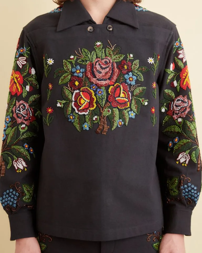 Men BODE Beaded Concord Pullover