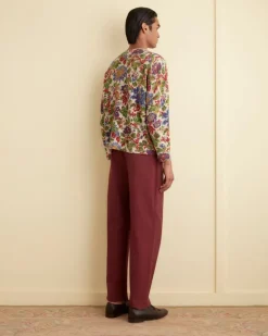 Men BODE Beaded Floral Cardigan
