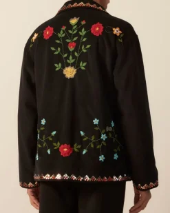 Men BODE Beaded Garden Vine Jacket