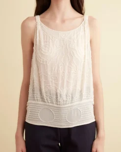 Women BODE Beaded Myrtle Shirt