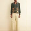 Men BODE Beaded Paddock Sampler Long Sleeve Shirt
