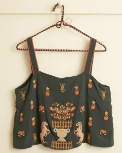 Women BODE Beaded Paddock Sampler Tank