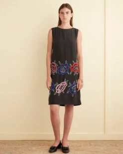 Women BODE Beaded Poppy Tunic
