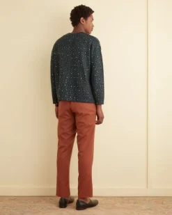 Men BODE Beaded Solid Cardigan