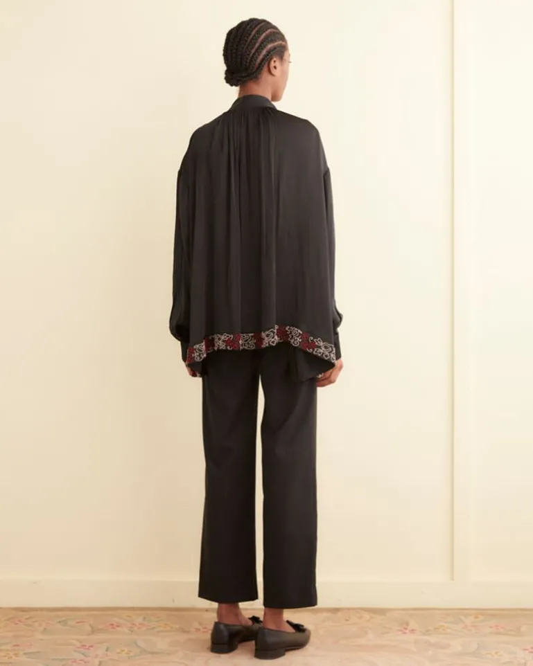 Women BODE Beaded Tropicbird Shirt