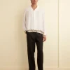 Men BODE Beaded Wheat Flower Long Sleeve Shirt