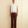 Men BODE Beaded Wheat Flower Short Sleeve Shirt