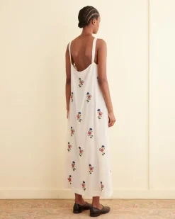 Women BODE Beaded Wildflower Gown
