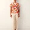 Men BODE Bedroom Garden Short Sleeve Shirt