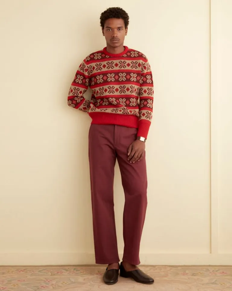 Men BODE Begonia Stripe Sweater