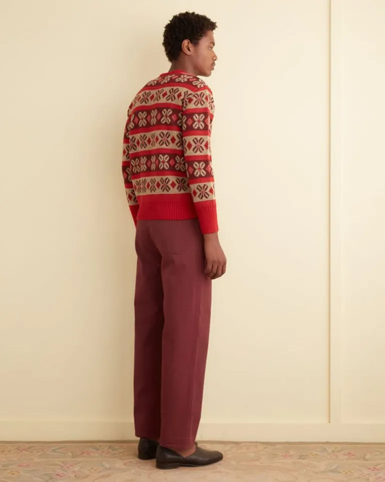 Men BODE Begonia Stripe Sweater