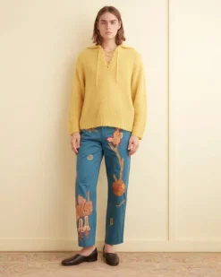 Men BODE Bell Flower Trousers