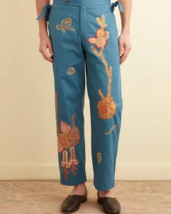 Men BODE Bell Flower Trousers