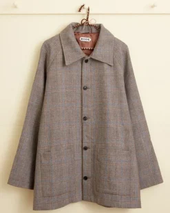 Men BODE Birdseed Check Jacket - L