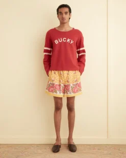 Men BODE Blooming Border Shorts