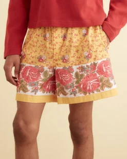 Men BODE Blooming Border Shorts