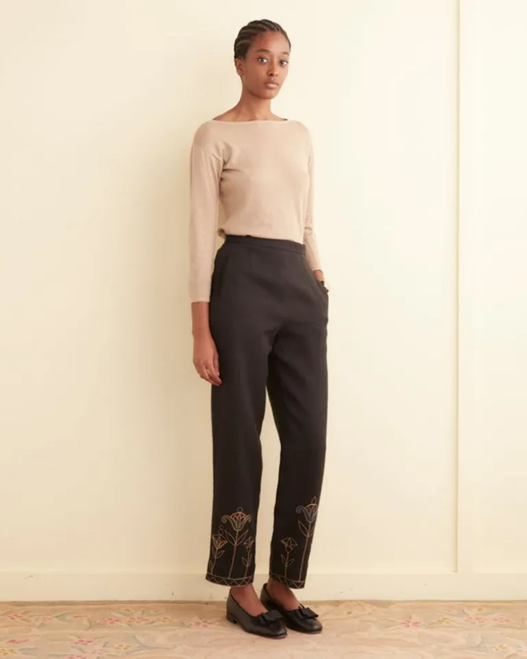 Women BODE Blooming Stems Trousers