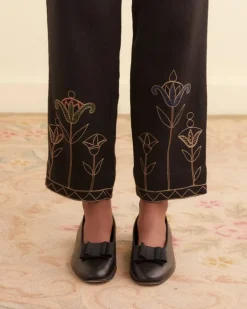 Women BODE Blooming Stems Trousers