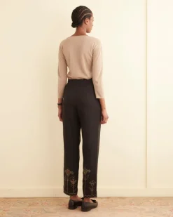 Women BODE Blooming Stems Trousers