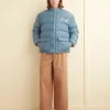Men BODE Blue Burlington Puffer Jacket