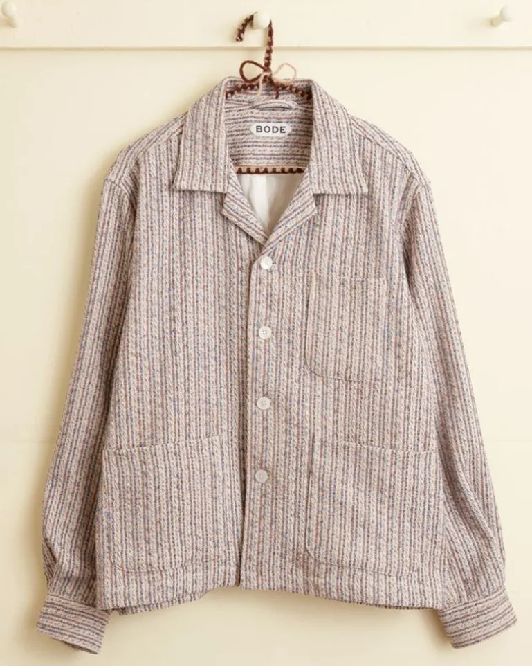 Men BODE Blue Coral Overshirt - M