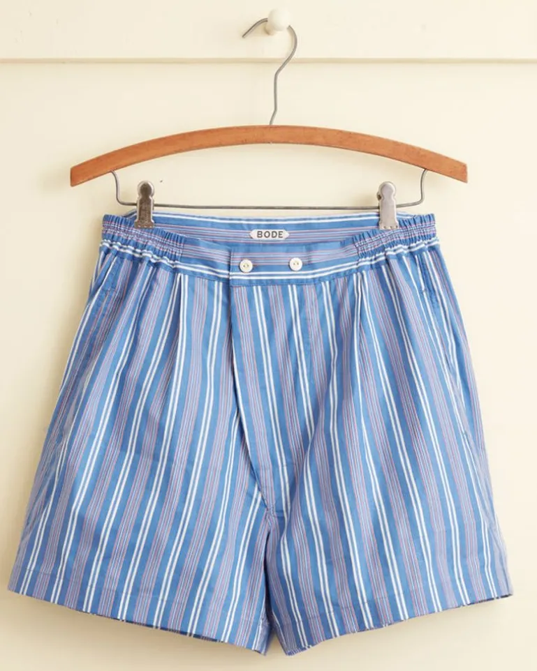 Men BODE Blue Tropez Boxer Shorts